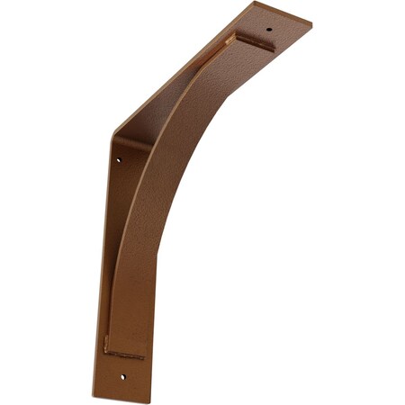 Ekena Millwork Morris Steel Bracket, Hammered Copper 3"W x 14"D x 14"H BKTM03X14X14MOHCO
